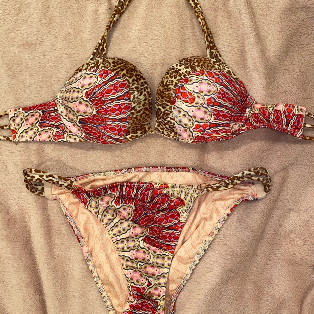 VS MULTI-COLORED CHEETAH BIKINI